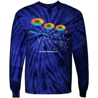 Its Ok To Be Different Autism Awareness Acceptance Tie-Dye Long Sleeve Shirt