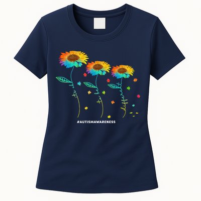 Its Ok To Be Different Autism Awareness Acceptance Womens T-Shirt