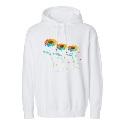 Its Ok To Be Different Autism Awareness Acceptance Garment-Dyed Fleece Hoodie