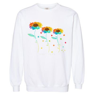 Its Ok To Be Different Autism Awareness Acceptance Garment-Dyed Sweatshirt