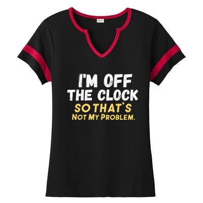 Im Off The Clock Ladies Halftime Notch Neck Tee