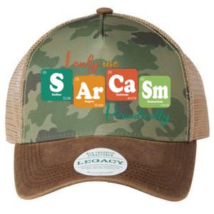 I Only Use Sarcasm Periodically Funny Sarcastic Periodic Table Of The Elements Legacy Tie Dye Trucker Hat