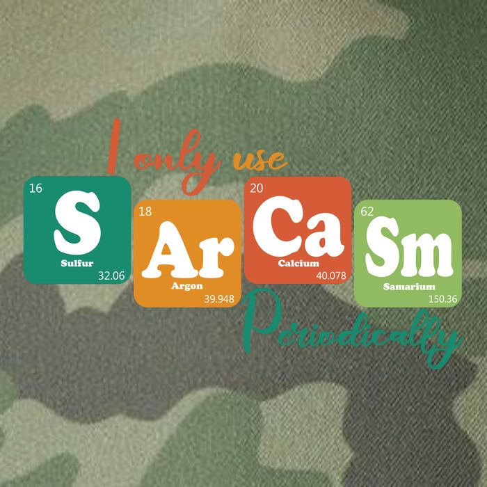I Only Use Sarcasm Periodically Funny Sarcastic Periodic Table Of The Elements Legacy Tie Dye Trucker Hat
