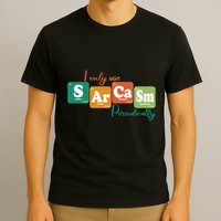 I Only Use Sarcasm Periodically Funny Sarcastic Periodic Table Of The Elements T-Shirt