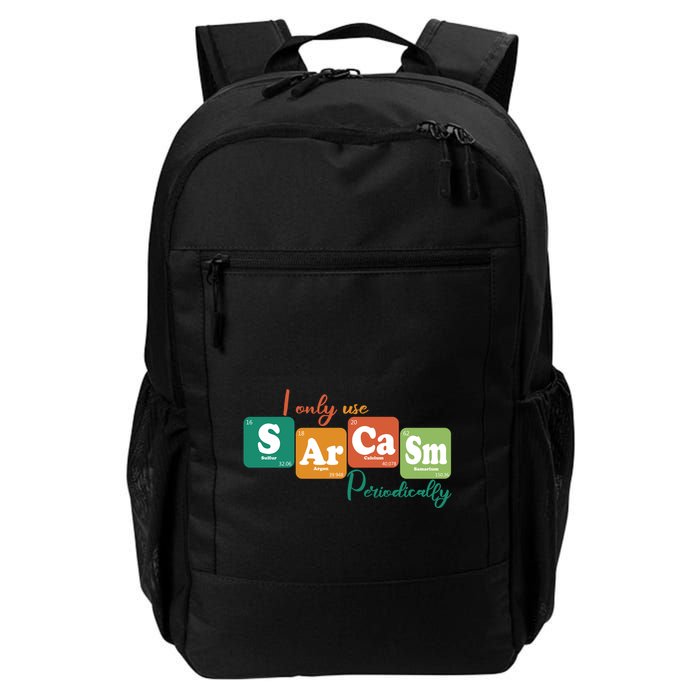 I Only Use Sarcasm Periodically Funny Sarcastic Periodic Table Of The Elements Backpack