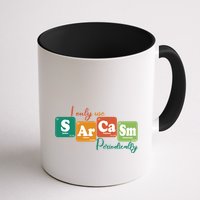I Only Use Sarcasm Periodically Funny Sarcastic Periodic Table Of The Elements Mug