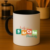 I Only Use Sarcasm Periodically Funny Sarcastic Periodic Table Of The Elements Mug