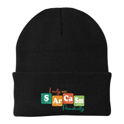 I Only Use Sarcasm Periodically Funny Sarcastic Periodic Table Of The Elements Beanie
