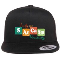 I Only Use Sarcasm Periodically Funny Sarcastic Periodic Table Of The Elements Flatbill Hat