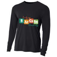 I Only Use Sarcasm Periodically Funny Sarcastic Periodic Table Of The Elements Cooling Performance Long Sleeve Crew
