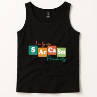 I Only Use Sarcasm Periodically Funny Sarcastic Periodic Table Of The Elements Tank Top