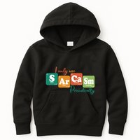 I Only Use Sarcasm Periodically Funny Sarcastic Periodic Table Of The Elements Kids Hoodie