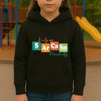 I Only Use Sarcasm Periodically Funny Sarcastic Periodic Table Of The Elements Kids Hoodie