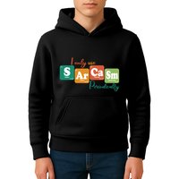 I Only Use Sarcasm Periodically Funny Sarcastic Periodic Table Of The Elements Kids Hoodie