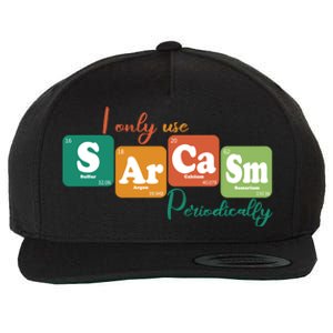 I Only Use Sarcasm Periodically Funny Sarcastic Periodic Table Of The Elements Wool Snapback Cap