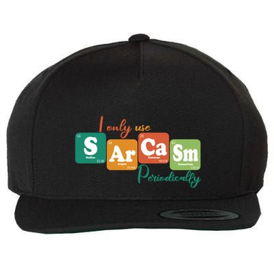 I Only Use Sarcasm Periodically Funny Sarcastic Periodic Table Of The Elements Wool Snapback Cap