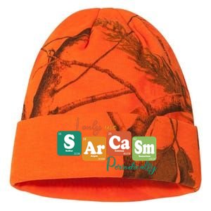 I Only Use Sarcasm Periodically Funny Sarcastic Periodic Table Of The Elements Kati Licensed 12" Camo Beanie