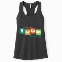 I Only Use Sarcasm Periodically Funny Sarcastic Periodic Table Of The Elements Womens Tank Top