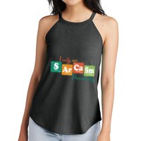 I Only Use Sarcasm Periodically Funny Sarcastic Periodic Table Of The Elements Women's Perfect Tri Rocker Tank