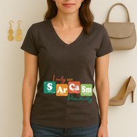 I Only Use Sarcasm Periodically Funny Sarcastic Periodic Table Of The Elements Women's V-Neck T-Shirt