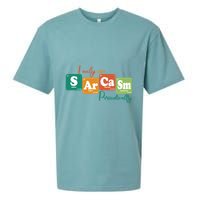 I Only Use Sarcasm Periodically Funny Sarcastic Periodic Table Of The Elements Sueded Cloud Jersey T-Shirt