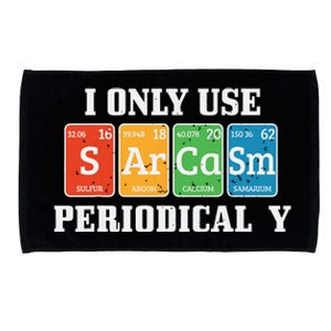 I Only Use Sarcasm Periodically Funny Nerd Chemist Gift Microfiber Hand Towel