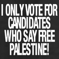 I Only Vote For Candidates Who Say Free Palestine Adult Drive Performance Visor