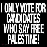 I Only Vote For Candidates Who Say Free Palestine Sustainable Beanie