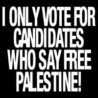 I Only Vote For Candidates Who Say Free Palestine 16 in Basic Backpack