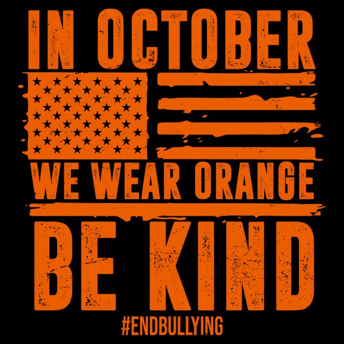 In October We Wear Orange Be Kind End Bullying 16 in Basic Backpack