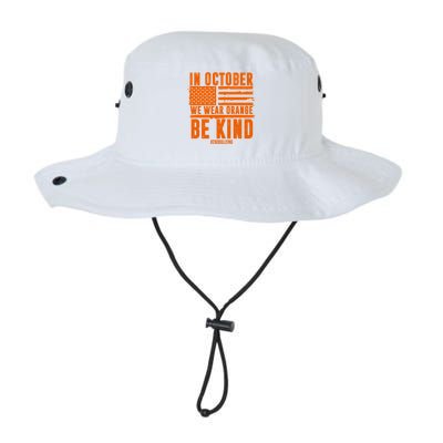 In October We Wear Orange Be Kind End Bullying Bucket Hat