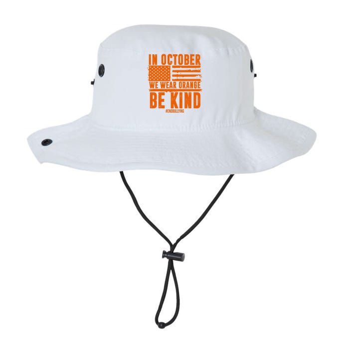 In October We Wear Orange Be Kind End Bullying Legacy Cool Fit Booney Bucket Hat