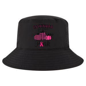 In October We Wear Pink Thanksgiving Breast Cancer Awareness Cool Comfort Performance Bucket Hat