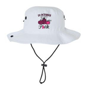 In October We Wear Pink Thanksgiving Breast Cancer Awareness Legacy Cool Fit Booney Bucket Hat