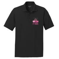 In October We Wear Pink Pumpkin Breast Cancer Awareness PosiCharge RacerMesh Polo