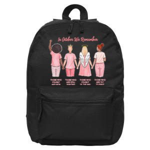 In October We Remember Those Who Fought And Won Women 16 in Basic Backpack