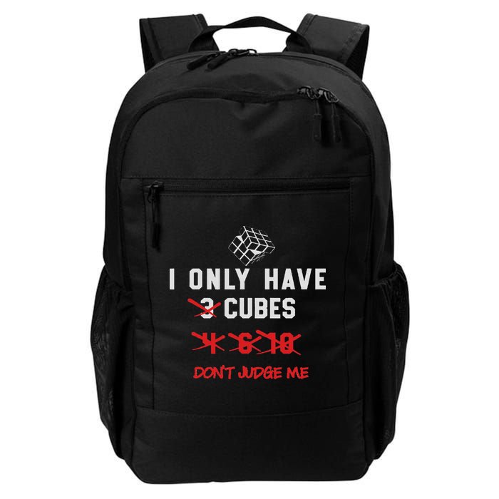 I Only Want Puzzle Cube Funny Speed Cubing Math Daily Commute Backpack