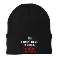 I Only Want Puzzle Cube Funny Speed Cubing Math Knit Cap Winter Beanie