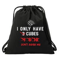I Only Want Puzzle Cube Funny Speed Cubing Math Drawstring Bag