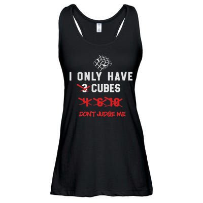 I Only Want Puzzle Cube Funny Speed Cubing Math Ladies Essential Flowy Tank