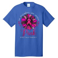 In October We Wear Pink Sunflower Breast Cancer Awareness Tall T-Shirt