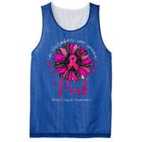 In October We Wear Pink Sunflower Breast Cancer Awareness Mesh Reversible Basketball Jersey Tank