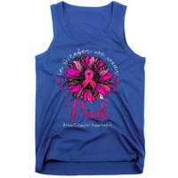 In October We Wear Pink Sunflower Breast Cancer Awareness Tank Top