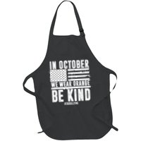 In October We Wear Orange Be Kind End Bullying Usa Flag Unity Day Apron