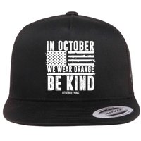 In October We Wear Orange Be Kind End Bullying Usa Flag Unity Day Flatbill Hat