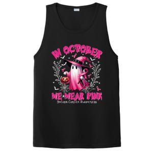 In October We Wear Ghost Witch Breast Cancer Awareness PosiCharge Competitor Tank