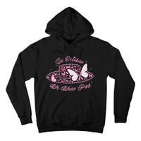 In October We Wear Pink Butterfly Ribbon Tall Hoodie