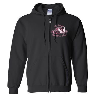 In October We Wear Pink Butterfly Ribbon Full Zip Hoodie