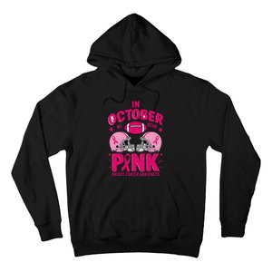 In October We Wear Pin.K Football Breast Cancer Awareness Hoodie