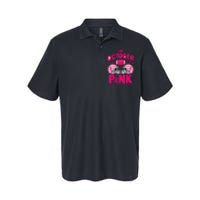 In October We Wear Pin.K Football Breast Cancer Awareness Softstyle Adult Sport Polo